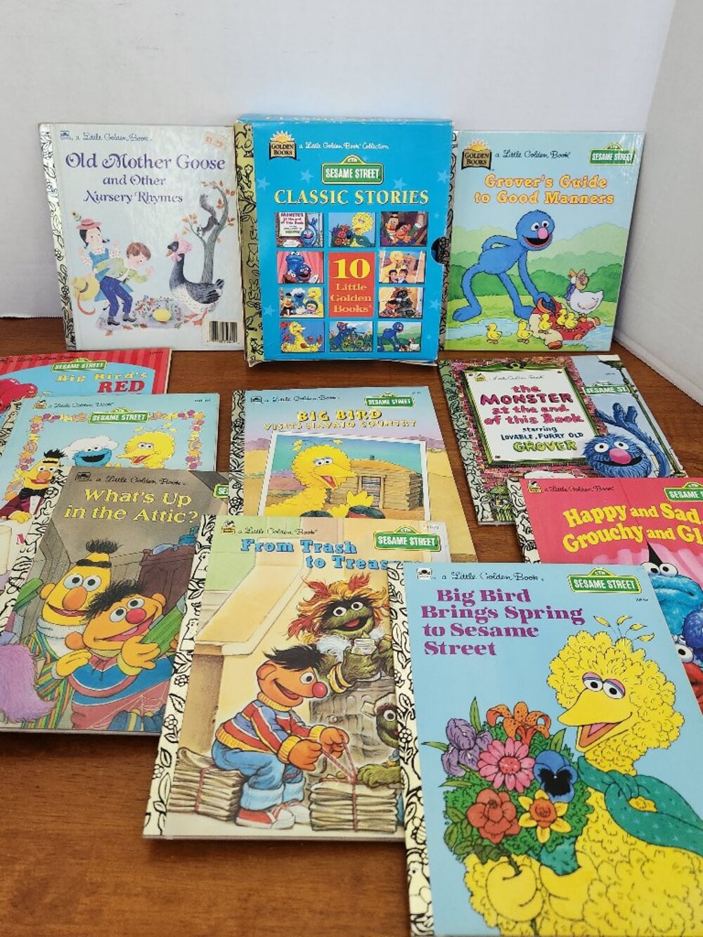 1996 Sesame Street Classic Stories Little Golden Books Lot x 10 Early Reader T2